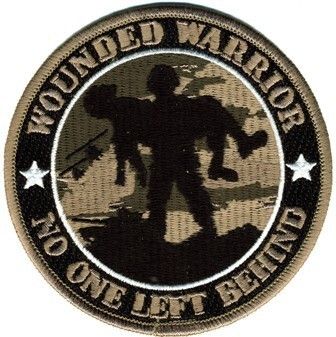 ARMY WOUNDED WARRIOR NO ONE LEFT BEHIND PATCH  