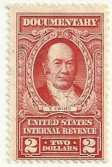 US Postage Stamps Documentary Ewing Internal Revenue $2.00  