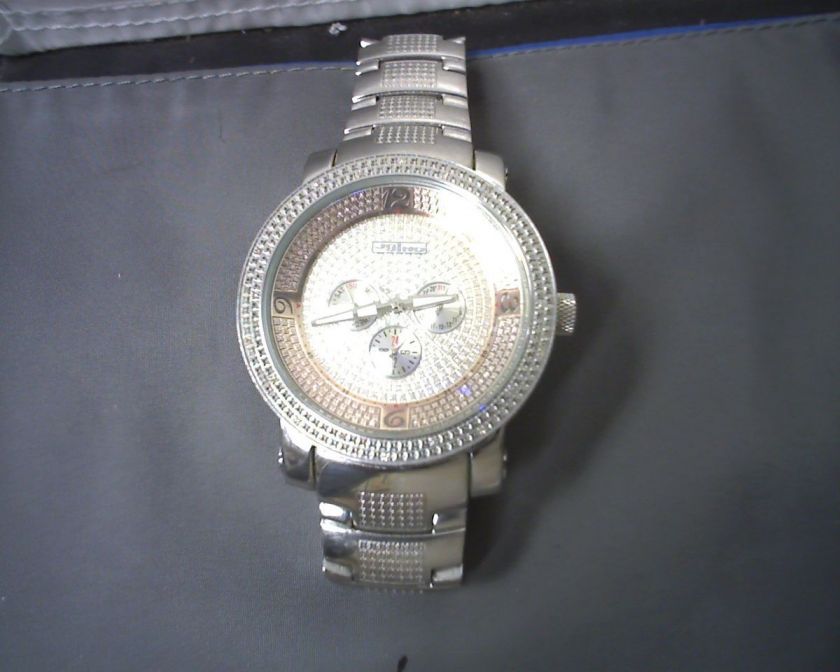 MENS DIAMOND JO JINO J 295 ROUND CUT WATCH (10507WATCH)  