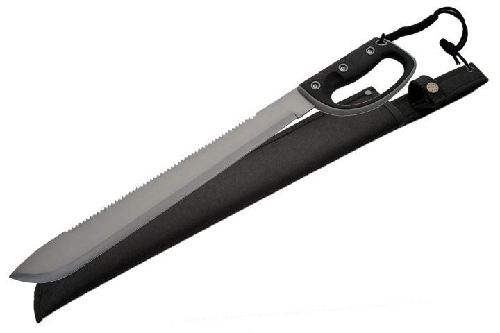 SAW BACK SURVIVAL MACHETE TACTICAL COMBAT HUNTING KNIFE  