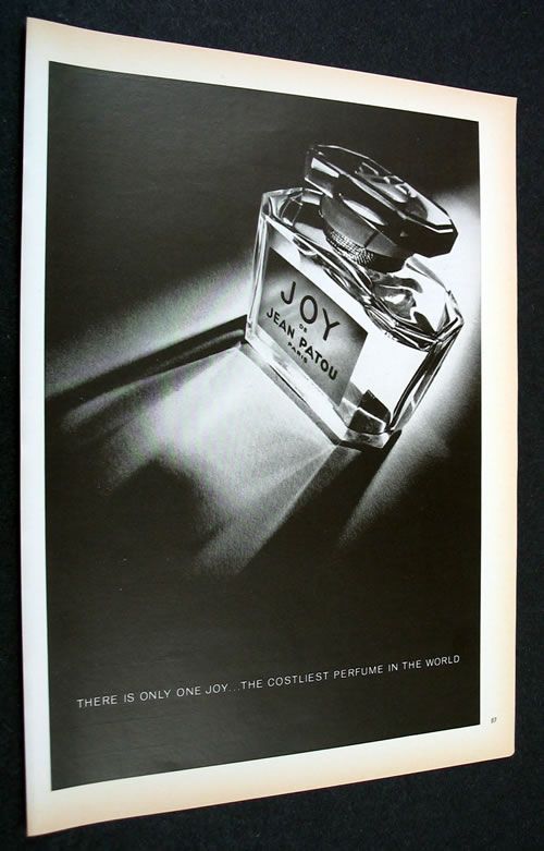 1974 JOY DE JEAN PATOU PERFUME PRINT AD  