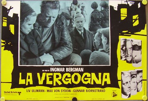 et22 SHAME INGMAR BERGMAN 10 GREAT orig POSTER ITALY  