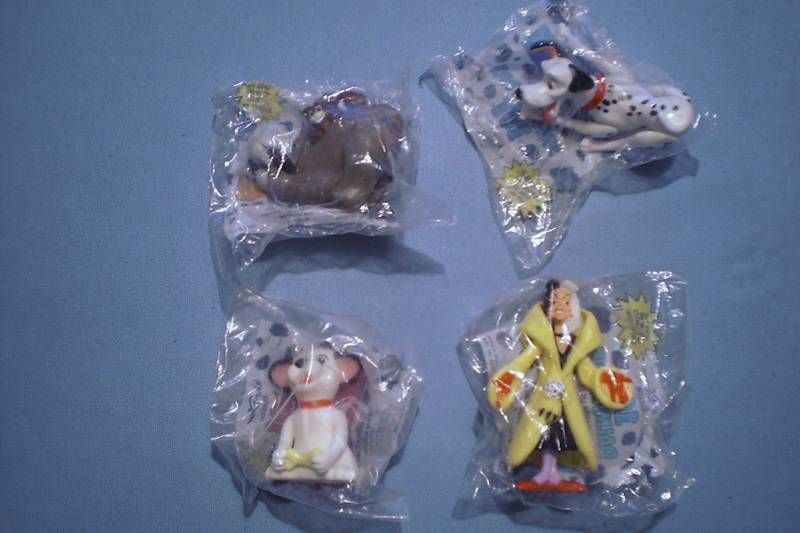 McDonalds 1991 101 Dalmatians Complete Set of 4 MIP  