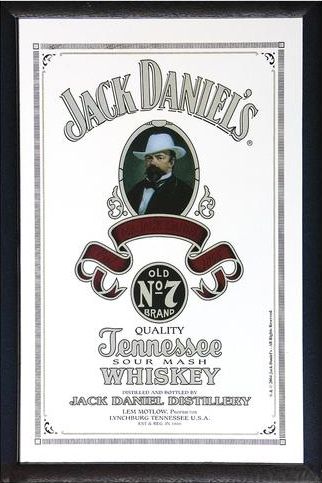 Jack Daniels   Bar Mirror (Mr. Daniel) (Size 9 x 12)  