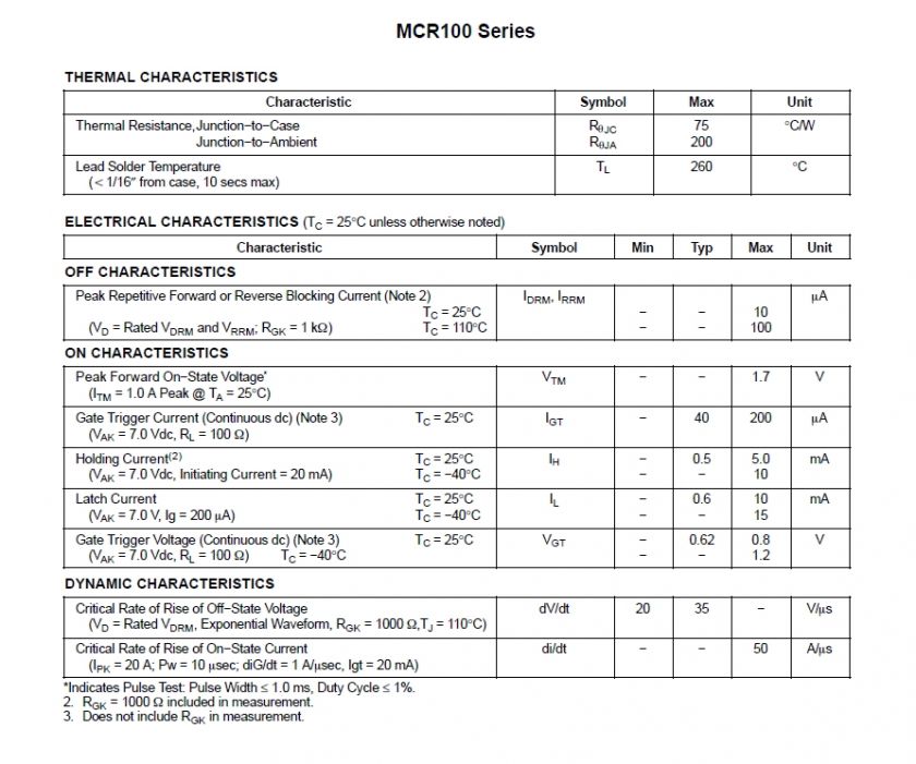 10 X MCR100 MCR100 6 Pb Free RoHS SCR 0.8A 400V ON  