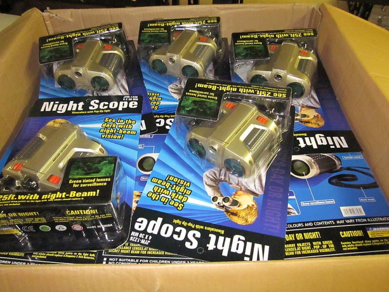 WHOLESALE ~36~ NIGHT SCOPE BINOCULARS POP UP LIGHT ~FSH  