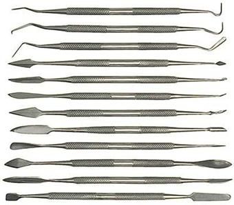 12x WOOD ART CARVING SPATULAS JEWELLERY MAKING TOOLS  