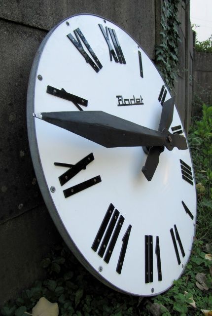 Old CHURCH factory industrial Clock  BODET  ca. 1960 1 meter 