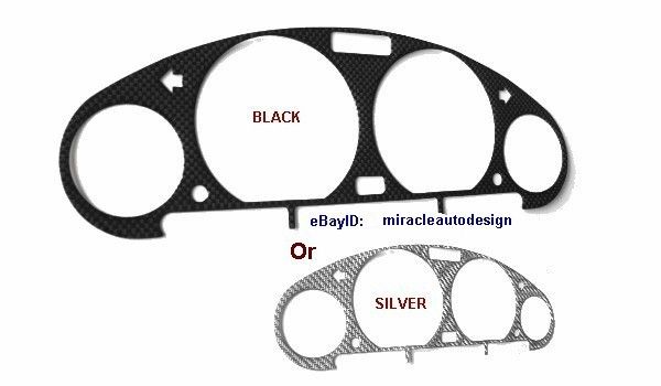   CARBON FIBER GAUGE DASH TRIM FOR ALL 1992 1999 BMW E36 3 SERIES  