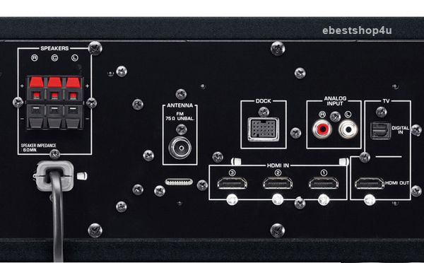   frequency response 35 hz 20 khz front speakers model ns br300 maximum