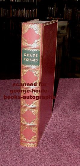 JOHN KEATS~POETICAL WORKS~RED CALF BINDING  