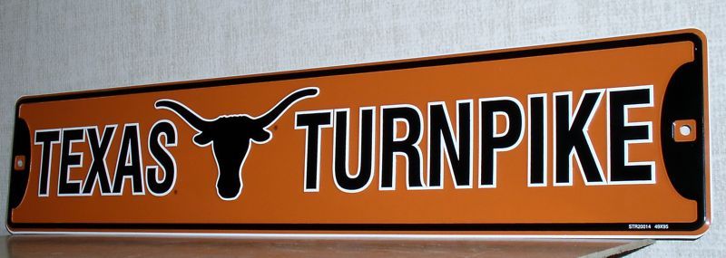 Texas Longhorns 5x24 Metal Street Sign  