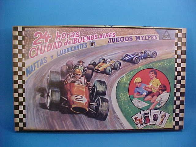 BOARD GAME 24hs BUENOS AIRES CITY F1 RACING CAR FANGIOs ARTWORK 