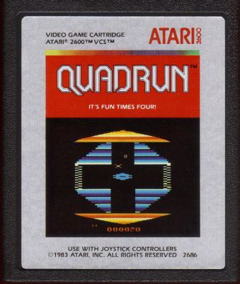 QUADRUN QUAD RUN EXTREMELY RARE 9 ATARI 2600 or 7800  