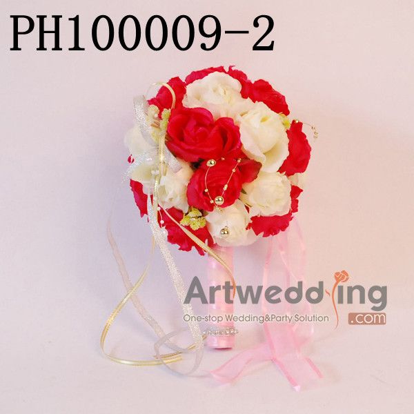 Styles Hand Tied Wedding Bouquet with Ribbon and Wrapped Stem 4 U 