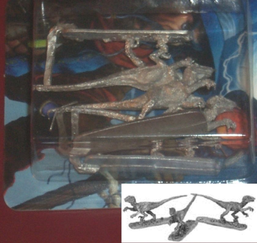   Partha 01 753 Raptors (3) 25mm Miniatures Prehistoric Dinosaurs NIB