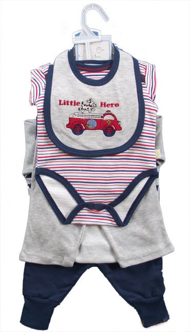 Lot 6 Sets Cute Cotton Baby /Toddler/Child/Boys Clothes Shirt Romper 