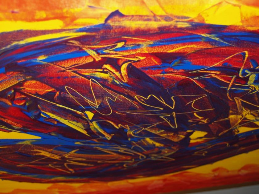 PINTURA ABSTRACTA ORIGINAL CONTEMPORÁNEA FS DEL ARTE DE CORAZÓN