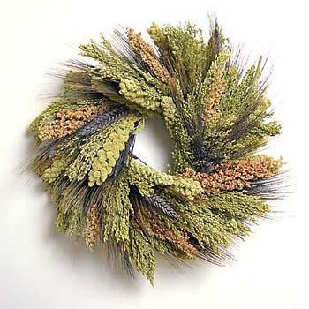 Tapestry Bird Wreath Fall Door Wreath Autumn Wreath  