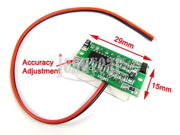   Voltmeter Panel DC 3.2V to 30V Blue LED Digital Panel Meter 3.2 30V