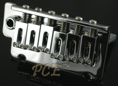 CHROME TREMOLO BRIDGE FOR FENDER STRAT 2 POINT STYLE   REPLACEMENT 