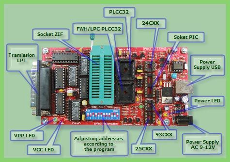 NEWEST* Willem EPROM Programmer PCB50B /Software 98D12  