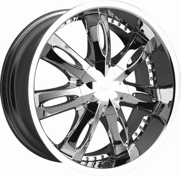 23 CHROME MILANNI WITCHY 6X114.3/139.7 YUKON TAHOE SUBBURBAN IMPALA 