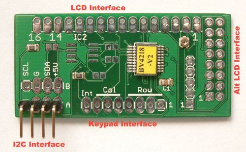 This I2C controller has a top mounting and a side mounting interface 