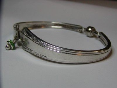   Plated Spoon Bracelet  Antique Magnetic Clasp 4741 Size 7   8  