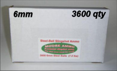 Slingshot Ammo 6mm Steel Shot Balls 3600 qty  