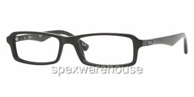 RAYBAN RX 5211 2000 SHINY BLACK 52mm MENS OPTICAL FRAME  