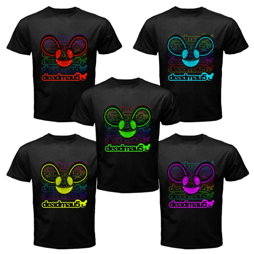 DJ DEADMAU5   PARTY ROCK DANCE Logo Trance Music 2 Side T Shirt Size S 