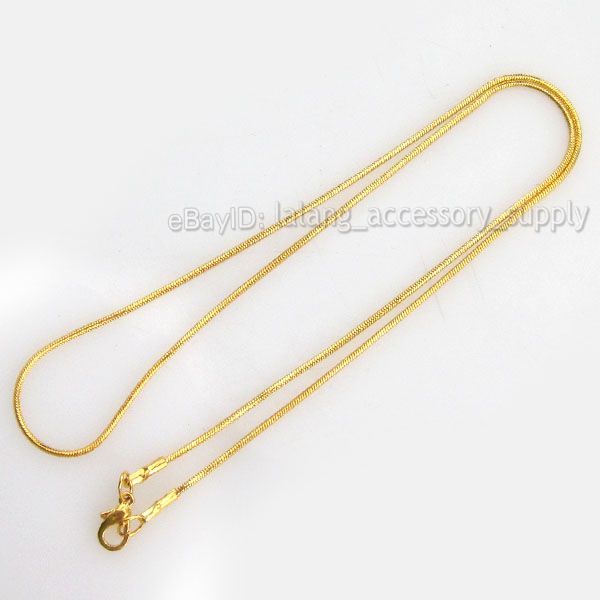 60x Copper Gold Tone Snake Necklace Chain 46cm 130166  