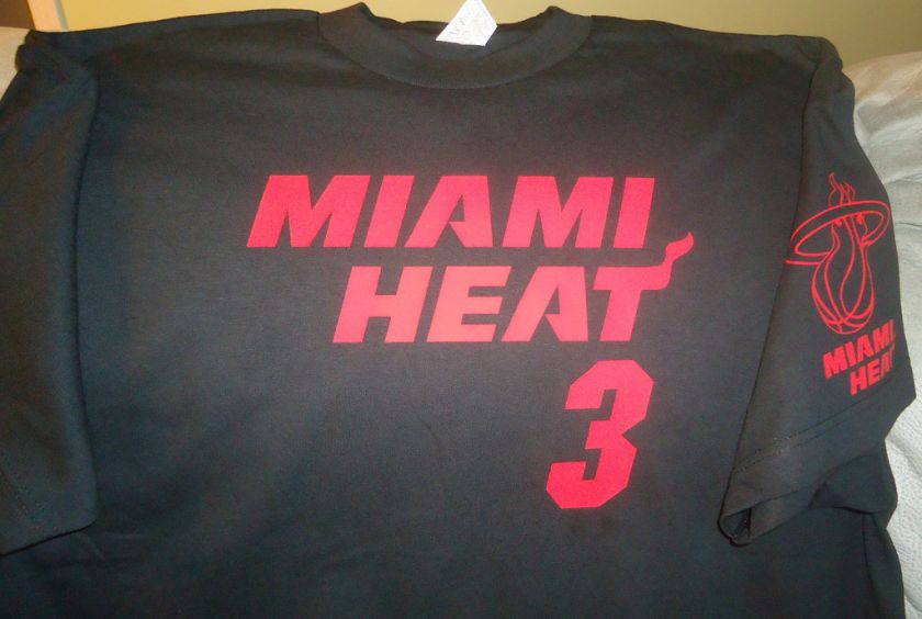 Miami Heat #3 Dwyane Wade T shirt S M L XL 2XL 3XL 4XL  