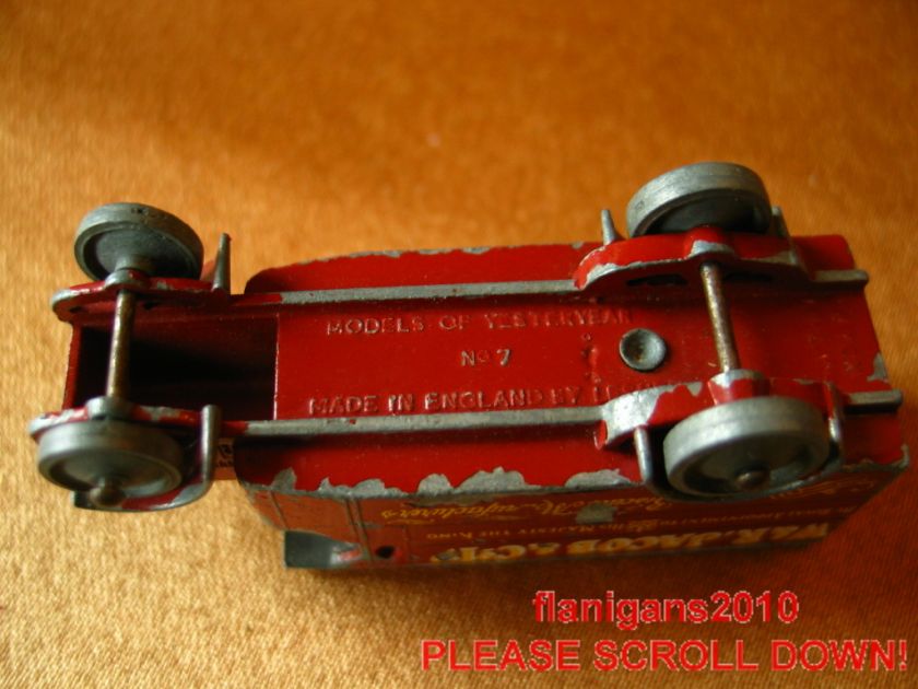 VINTAGE STEEL truck #7 LESNEY made in England W R JACOBS  