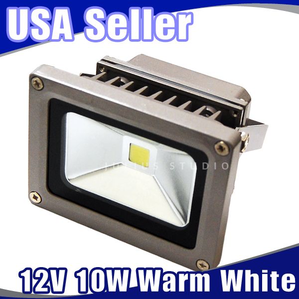 flood led light 12v 10w warm white wash bulb