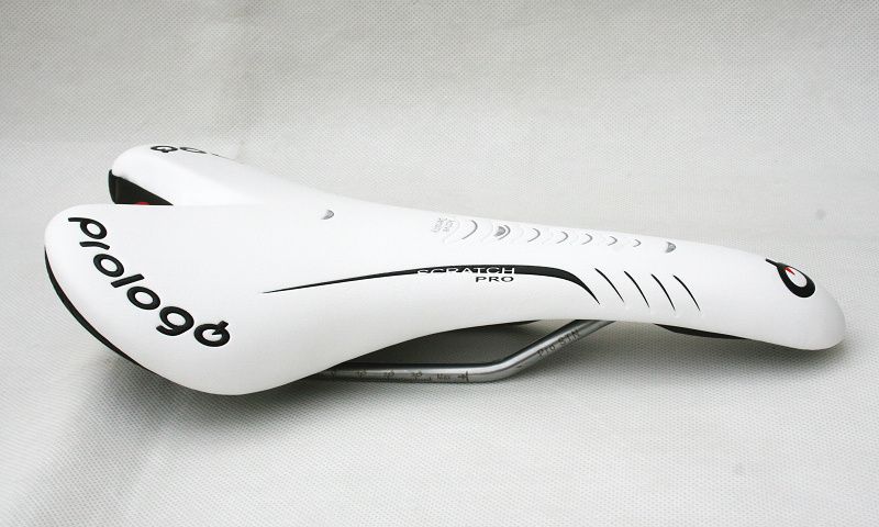 New Prologo Scratch Pro STN Road MTB Seat Saddle White  