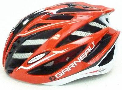 Louis Garneau Diamond   Cycling Helmet   Red/White   Medium (56 59cm 