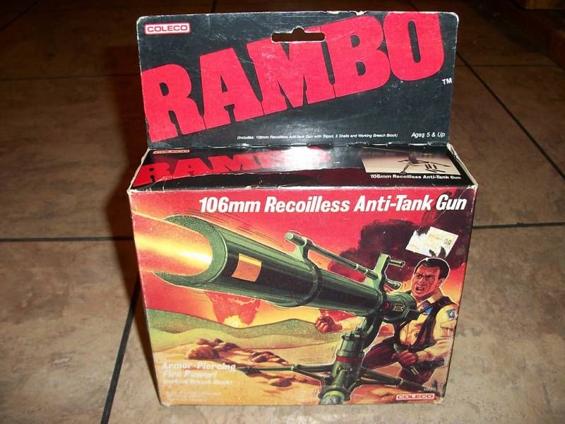 1985 COLECO  RAMBO  106MM RECOILLESS ANTI TANK GUN(NEW)  