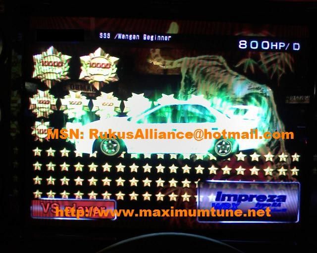 Wangan Maximum Tune 3DX+ ~9999 to 69999 Stars + LvL46DressUp 