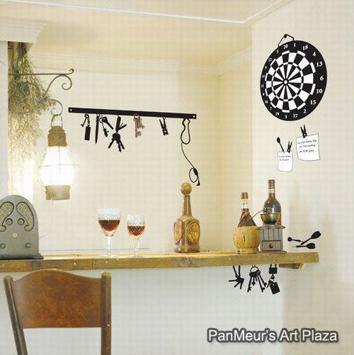 KR 37 Dart, Decals Home Art Wall Sticker Mural Decor  