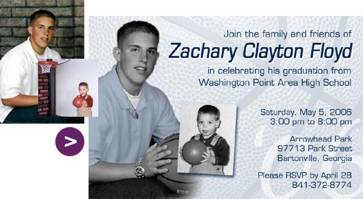 Custom Photo Graduation Invitation / Announcement Design with Image 