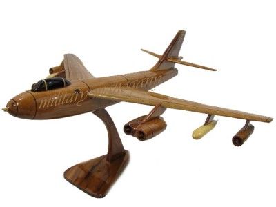 BOEING USAF B 47 STRATOJET WOODEN BOMBER WOOD MODEL  