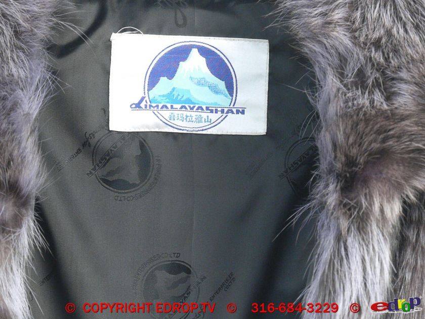 Alaskan Couture Runway Full Length Fur Stroller Coat Feathered Raccoon 