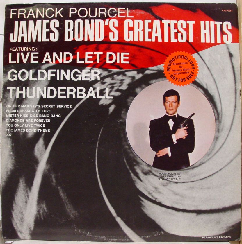   james bonds greatest hits LP VG+ Promo PAS 6064 Vinyl Sterling 1st