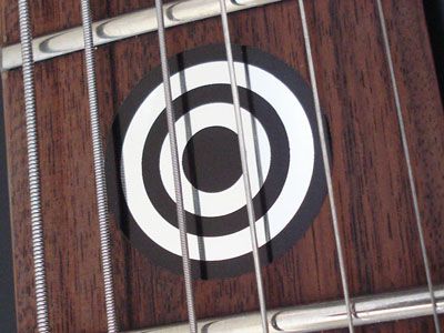 Bullseye Target Viny decal inlay set for any guitar or bass  