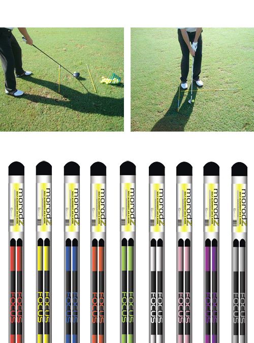 NEW MorodZ Fiberglass Golf Alignment Rods   Golf Training Aid   Green 