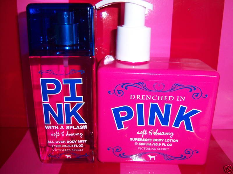 VICTORIA SECRET Pink SOFT & DREAMY BODY MIST &LOTIONX 2  