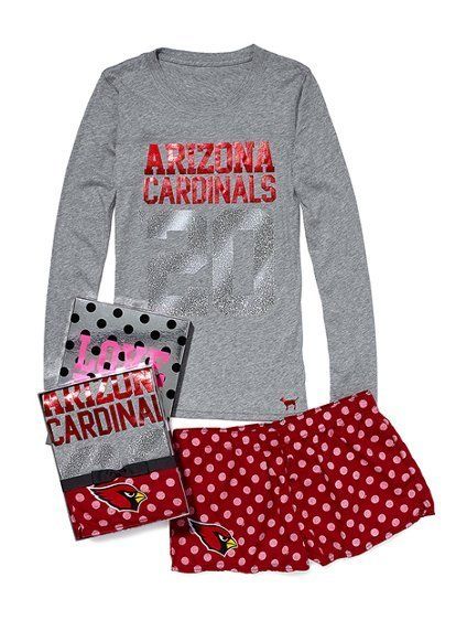 Victorias Secret Cardinals Football Shirt and Boxer Gift set new XS 