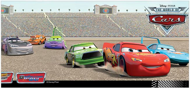 DISNEY PIXAR CARS WALLPAPER BORDER 13.12feet Peel&Stick  